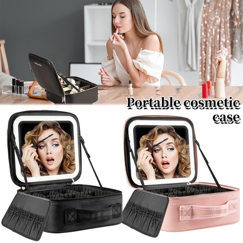 Stylish makeup bag with led - makeup,
