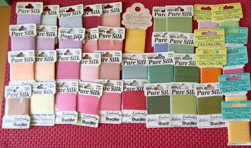 Bucilla silk ribbon - bucilla, spring