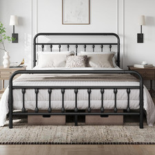 Vintage Metal Bed Frame King