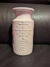 Rare Vintage Portmeirion Pottery Totem Jar, Susan Williams-Ellis Ice Blue 1960's