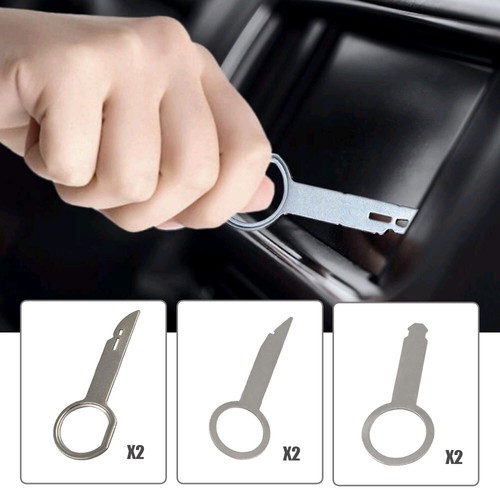 6pc car radio removal - radio, key