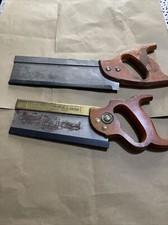 Vintage W Tyzack Sons & Turner Brass Back 8" Tenon Hand Saw & Spear Jackson Saw