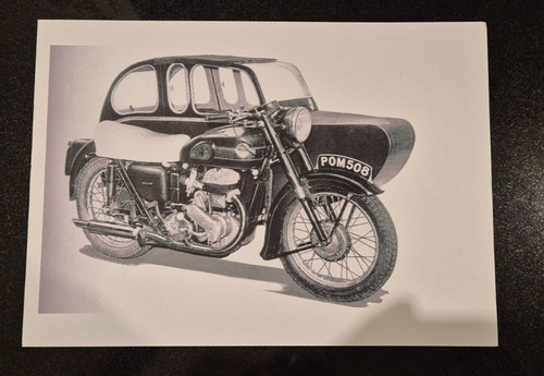 Classic motorbike with sidecar - with,