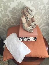 **MODA IN PELLE** LADIES PEEP-TOE SHOES..SIZE 5/(38).... IN THE BOX...WORN ONLY