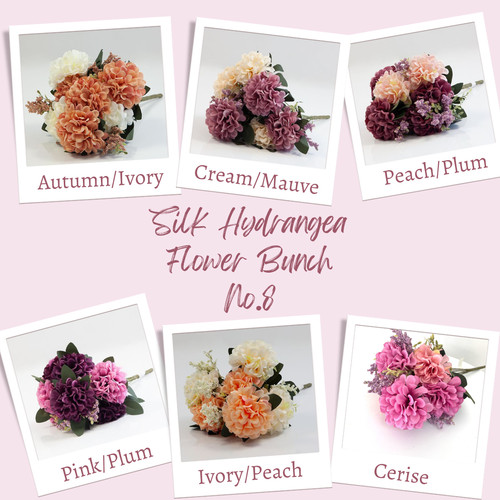 Artificial silk hydrangea - artificial,