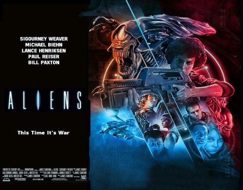 Aliens 1986 quad poster - quad,