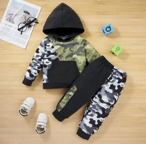 Camouflage baby set hoodie - baby,