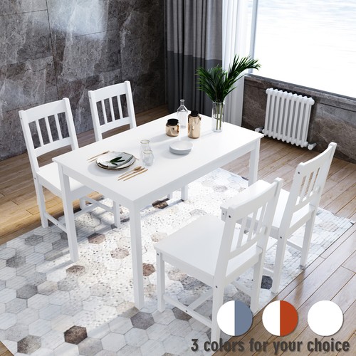 Wooden dining table - wooden, chairs