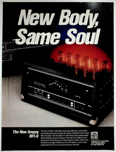 Ampeg svt vintage print ad - svt-ii,