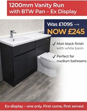 Ex Display Vanity And Bathroom