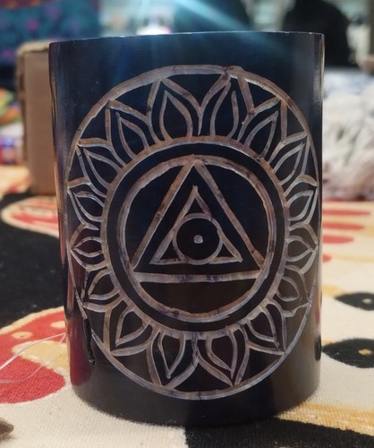 Soapstone carved chakra - soapstone,