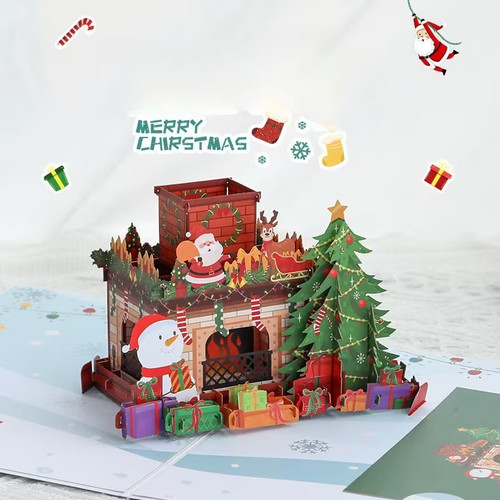 Pop santa and - 3d,