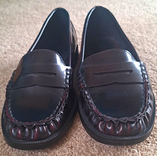 Unisex black dress loafers - m&s,