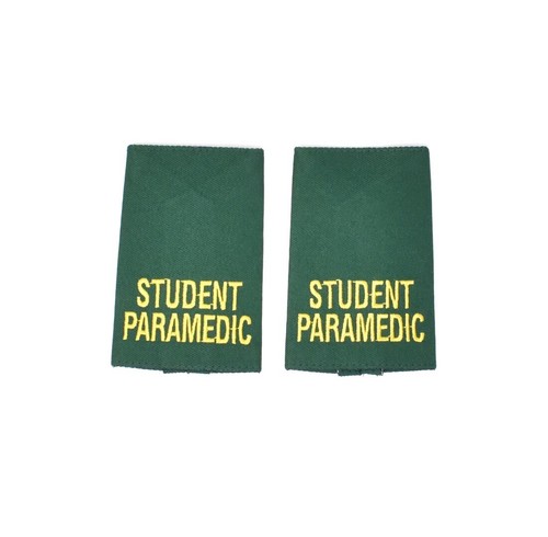 Student paramedic epaulettes - student,