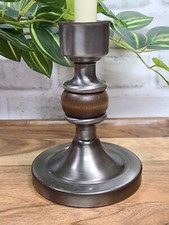 Heavy Wood And Metal Candle