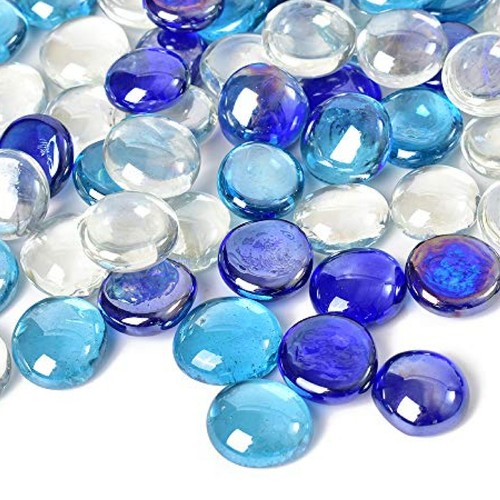 Decorative round glass pebbles - decorative,