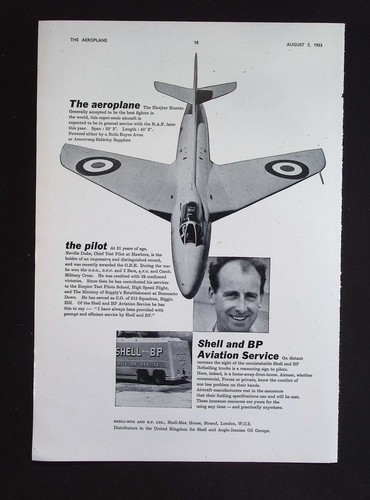 Original 1953 advert hawker - original,