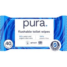Pura Flushable Moist Toilet