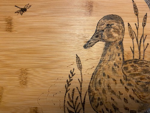 Bespoke hand burned - hand,