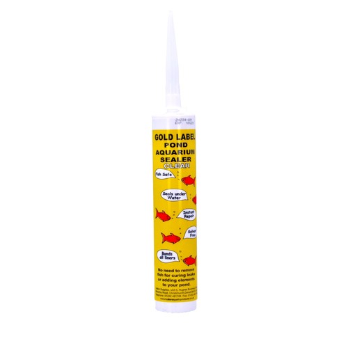 Gold label clear sealant 290ml - label,