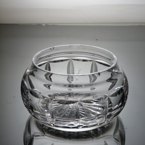 Stuart crystal cut rose bowl - crystal,