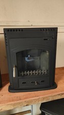 Dimplex inset stove, 4-5kW, black, multifuel, 1 door - used wood burning stove.