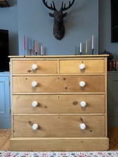 Large Antique Victorian Pine