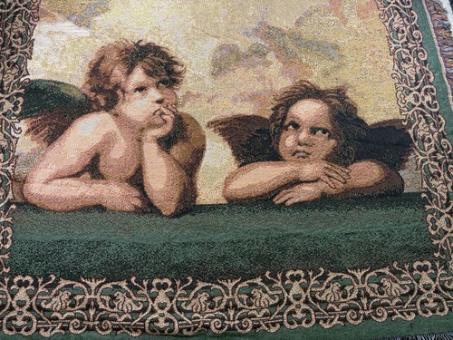 Vintage raphael cherubs - cherubs, woven