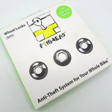 Pinhead Bike Anti-Theft Wheel Nut Lock Set M9 Solid Axle - For 1 Wheel GN-452-H7