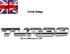 Chrome Turbo sticker Emblem
