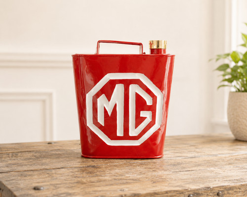 Square petrol can brass - mg',