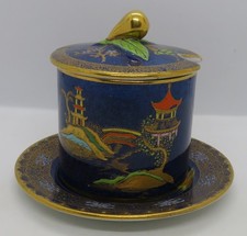 Carlton ware blue gold glaze - ware,