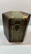 Vintage Wooden Hexagonal