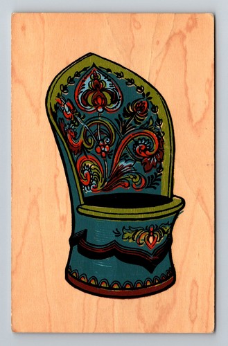 Norway painted wooden log - norway-,