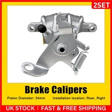 Right Brake Caliper 2x For Ford Fiesta Mk5 St150 2.0 Rear 05-08 1539679,1539682