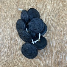 Cameronians (Scottish Rifles) Horn Military button - Black x10 reproduction 