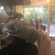 Vintage 1970’s Light Grey Hat Modelled By EDNA WALLACE Made In England £15.00