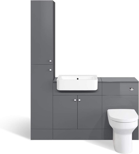 Vanity unit basin sink - basin, toilet