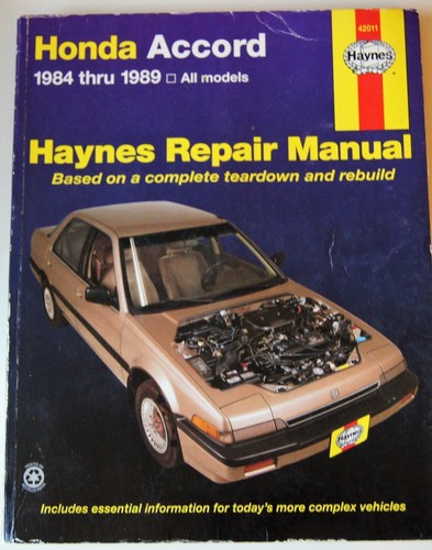 Haynes repair manual honda - haynes,
