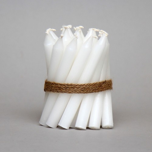 White christingle candles - christingle,