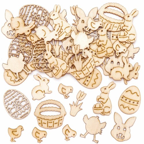 Easter wooden shapes - 20,