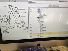 GENUINE PEUGEOT 205 van Front SEAT BELT  NSF LEFT  2 door 8971AT   not gti