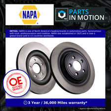 2x Brake Discs Pair Vented