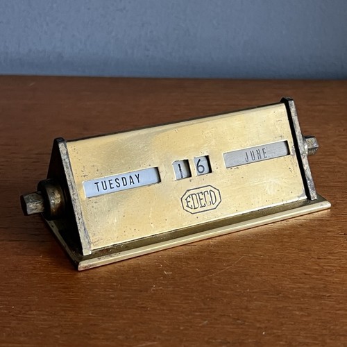Vintage brass perpetual - vintage, desk