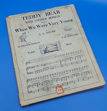 1st Edition 1926 Teddy Bear & Other Songs from When We Were Young by AA Milne