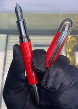 Perfect Ferrari Metal Series Red Color-Black Clip Fountain Pen No Box