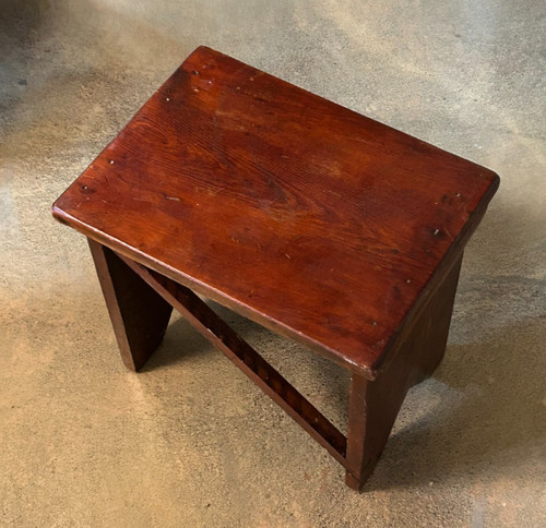 Antique wooden cricket bench - wooden,