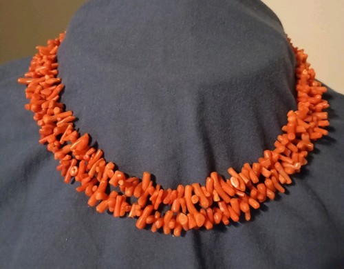 Vintage red orange coral - red,