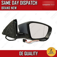 SKODA OCTAVIA MK3 2014-2019 RIGHT DRIVER SIDE WIDE ANGLE MEMORY DOOR WING MIRROR