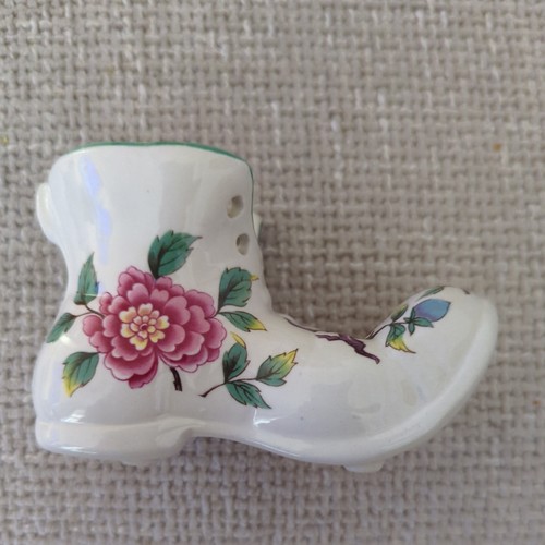 Bone china boot posy vase - china,